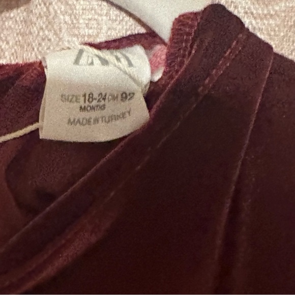 Zara Toddler Red Velvet Holiday Dress 18-24 - Picture 3 of 4